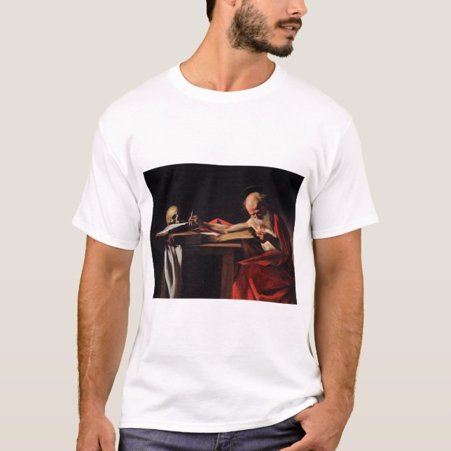 Camiseta Santo Jerome (por Caravaggio) (Frente)