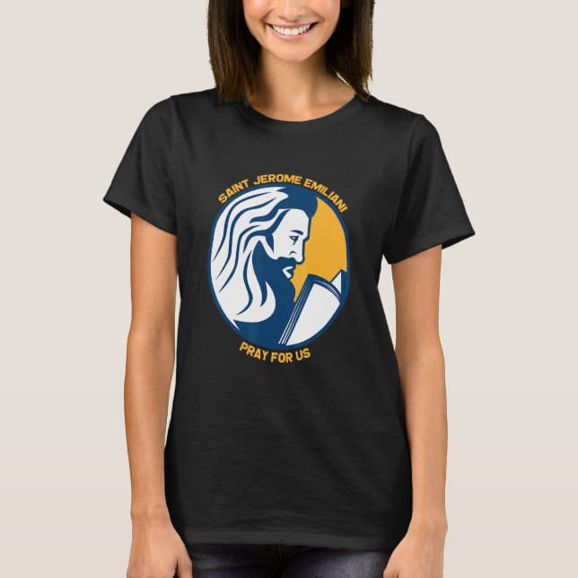 Camiseta Santo Jerônimo Emiliani Católico Padroeiros Confi (Frente)