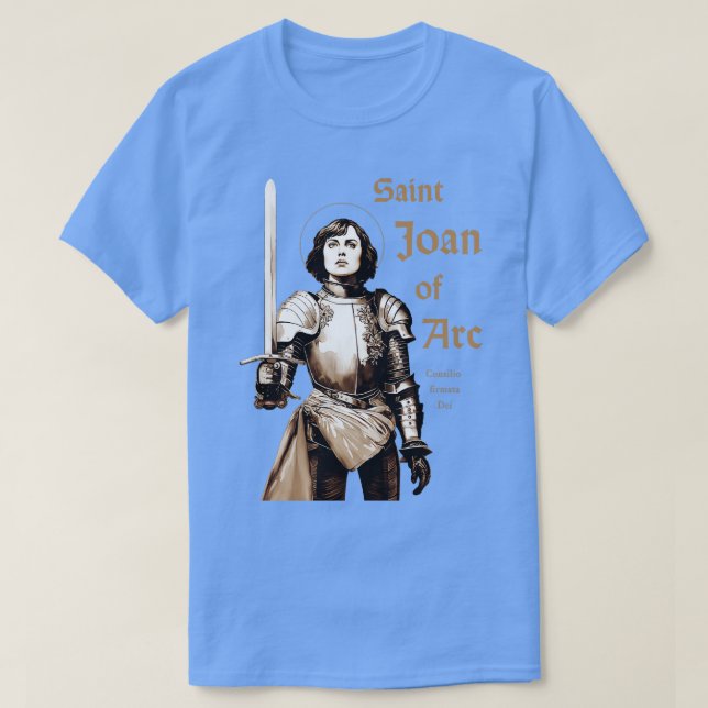 Camiseta Santo Joan of Arc (Frente do Design)