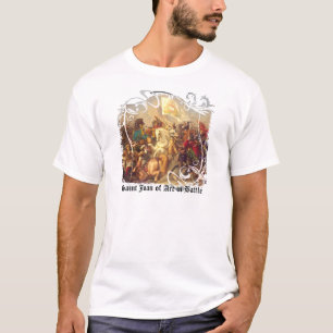 Camiseta Santo Joana do arco no t-shirt leve dos homens da