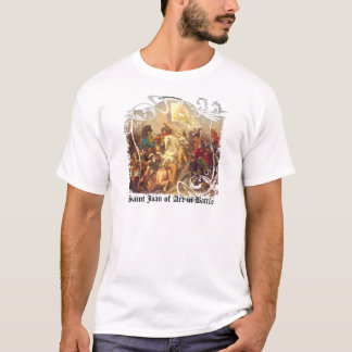 Camiseta Santo Joana do arco no t-shirt leve dos homens da