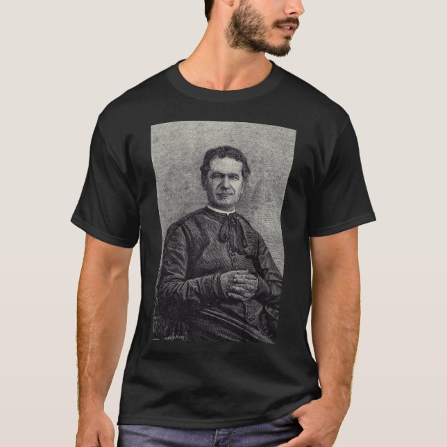 Camiseta Santo John Bosco Priest e Confessor (Frente)