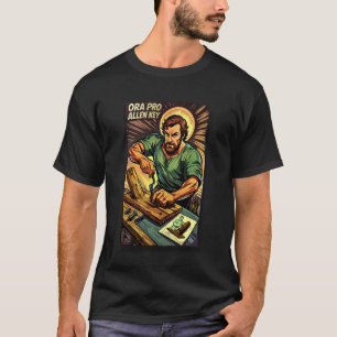 Camiseta Santo José Pai Católico Engraçado e Trabalhador