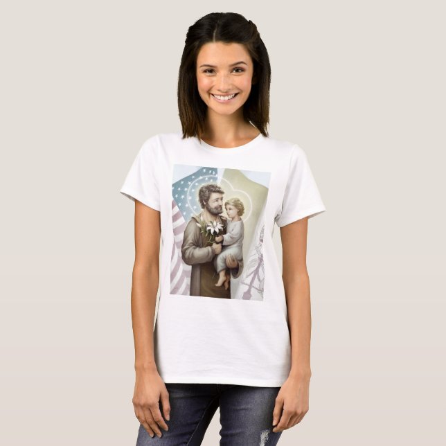 Camiseta Santo Joseph, o Protetor (Frente Completa)