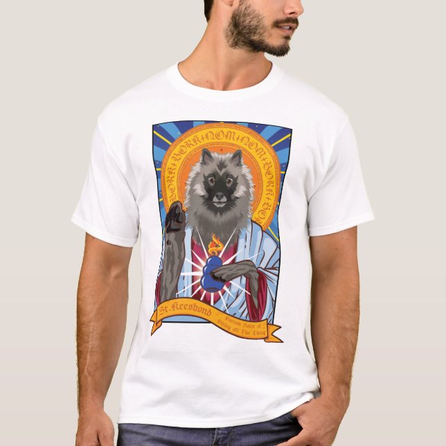 Camiseta Santo Keeshond T-Shirt (Frente)