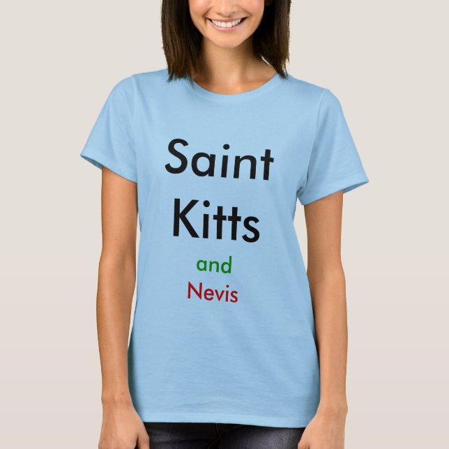 Camiseta Santo Kitts e Nevis (Frente)