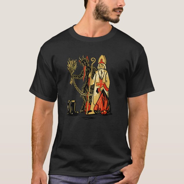 Camiseta Santo Krampus Nicholas Christmas Demon Feliz Kramp (Frente)