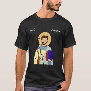 Camiseta Santo Lawrence Católica Patrão Santo De Griling G