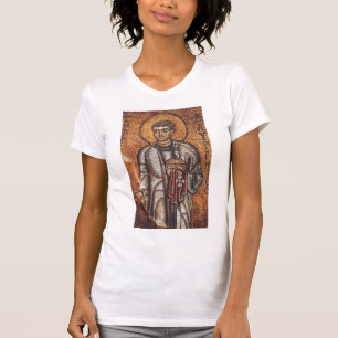Camiseta Santo Lawrence Impressão de Arte em Mosaico Ortodo