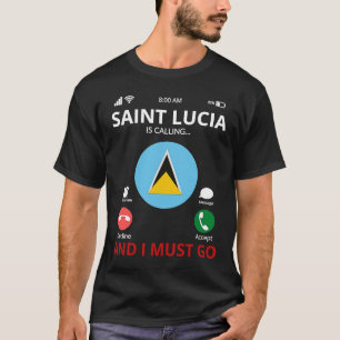 Camiseta Santo Lucia Está Ligando
