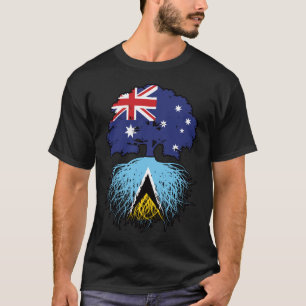 Camiseta Santo Lucia Santo Lucian Austrália Árvore Australi