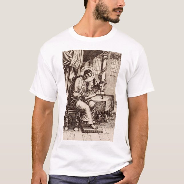 Camiseta Santo Luke, o Evangelista e o Apóstolo (Frente)