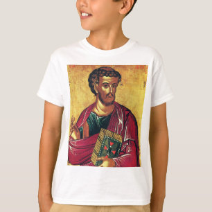 Camiseta Santo Luke, o ícone ortodoxo evangelista