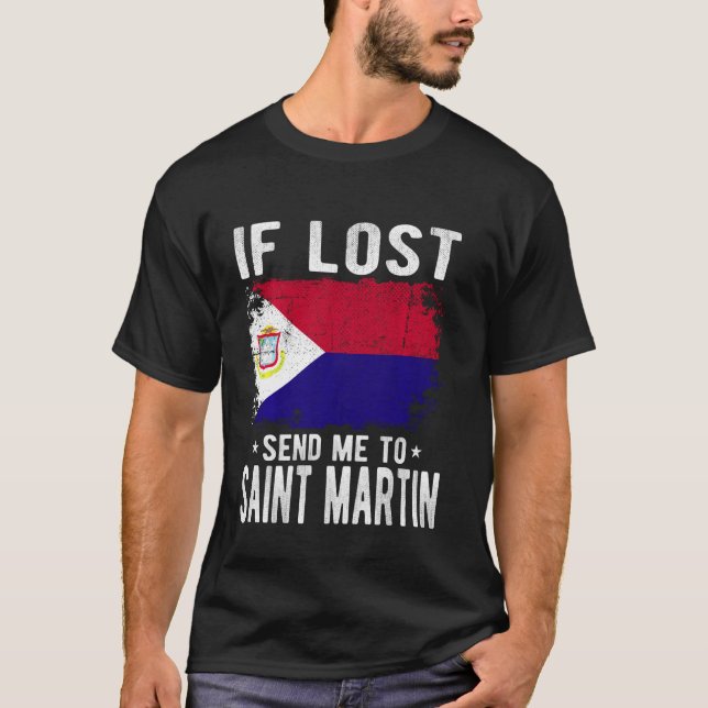 Camiseta Santo Martin Flag Souvenir - Se perdido envie-me p (Frente)