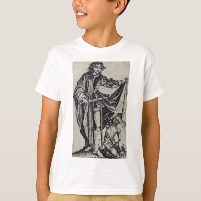 Camiseta Santo Martinho de Tours Arte de Gravura (Frente)