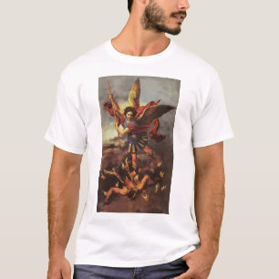 Camiseta Santo Michael, o Arcanjo, nos defenda em batalha.