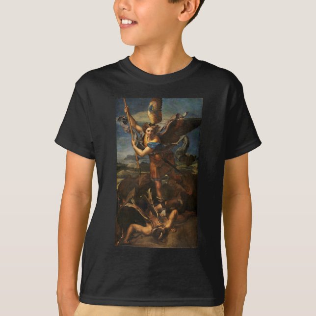 Camiseta Santo Michael Vanquishing Satã (Frente)