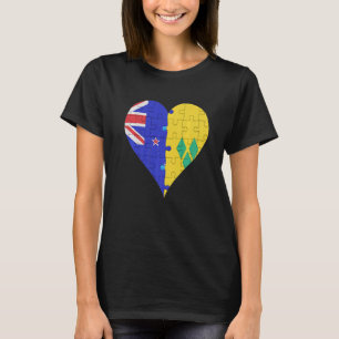 Camiseta Santo neozelandês Vincentian Flag Heart