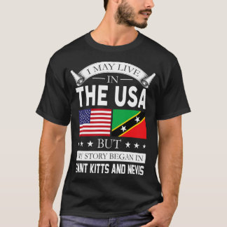 Camiseta Santo orgulhoso Kitts e Nevis Roots presente engra