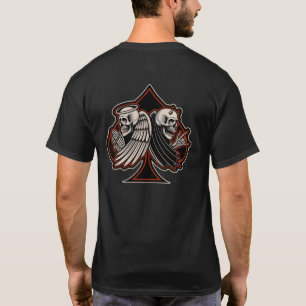 Camiseta Santo ou Pecador de Moto As de Espadas Old School