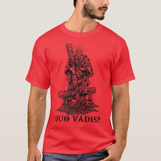 Camiseta Santo Peter Quo Vadis - Roupa católico