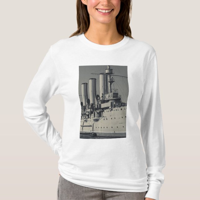 Camiseta Santo Petersburg, Cruiser Aurora (Frente)