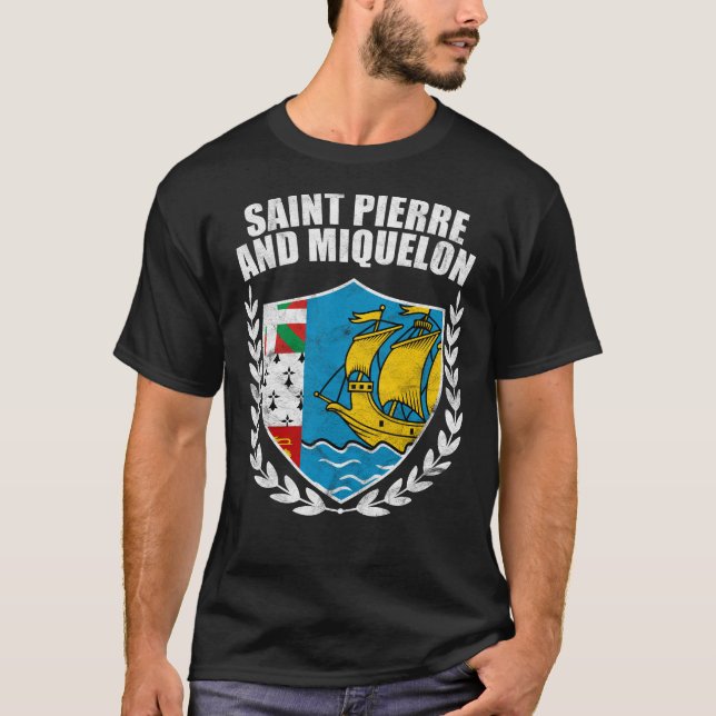 Camiseta Santo Pierre E Miquelon (Frente)