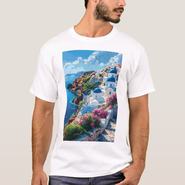 Camiseta Santo Pintor por Números T-Shirt - Artesanato únic (Frente)