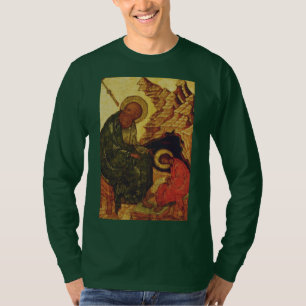 Camiseta Santo Prochorus e Santo John, o Evangelista