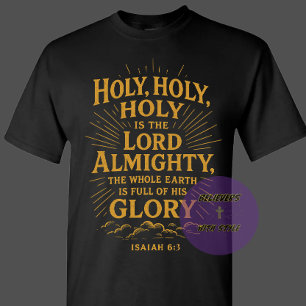 Camiseta Santo Santo Santo é o Senhor Todo-Poderoso - Crist
