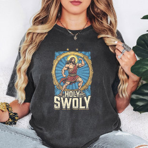 Camiseta Santo Sarado Jesus Divertido Ginásio Fitness Crist