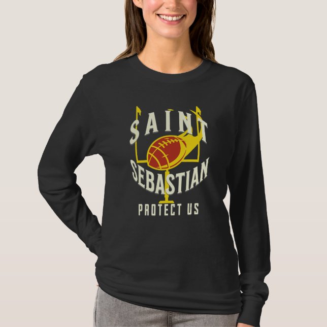 Camiseta Santo Sebastião Padroeiro dos Jogadores de Futebol (Frente)