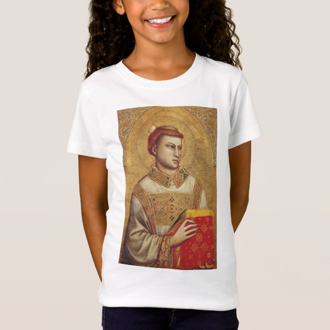 Camiseta Santo Stephen por Giotto (Frente)