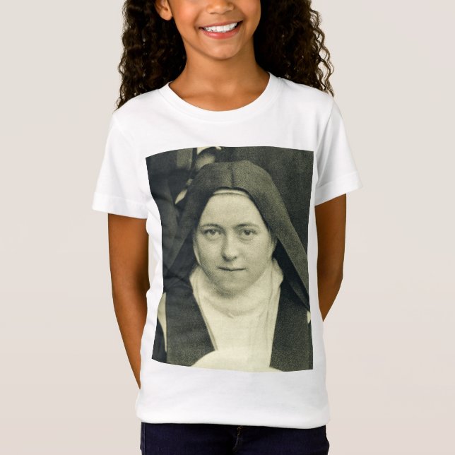 Camiseta Santo Terês da Criança Jesus e o Rosto Sagrado (Frente)