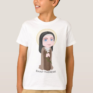 Camiseta Santo Therese do católico bonito de Lisieux