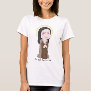 Camiseta Santo Therese do católico bonito de Lisieux