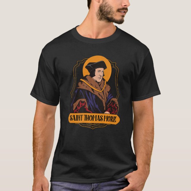 Camiseta Santo Thomas Sir Mais Utopia Rua católica (Frente)