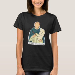 Camiseta Santo Tomás de Aquino Padroeiro dos Estudantes Cat