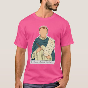 Camiseta Santo Tomás de Aquino Padroeiro dos Estudantes Cat