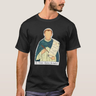 Camiseta Santo Tomás de Aquino Padroeiro dos Estudantes Cat