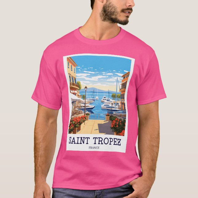 Camiseta Santo Tropez - Impressão de França - Tp012 (Frente)