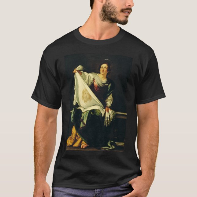 Camiseta Santo Veronica por Bernardo Strozzi (Frente)