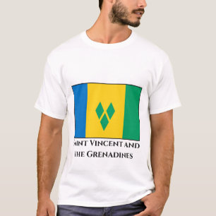 Camiseta Santo Vincent e Bandeira de Granadinas