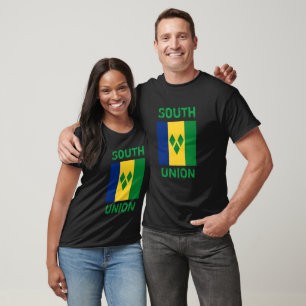 Camiseta Santo Vincent e Bandeira de Granadinas Vincy