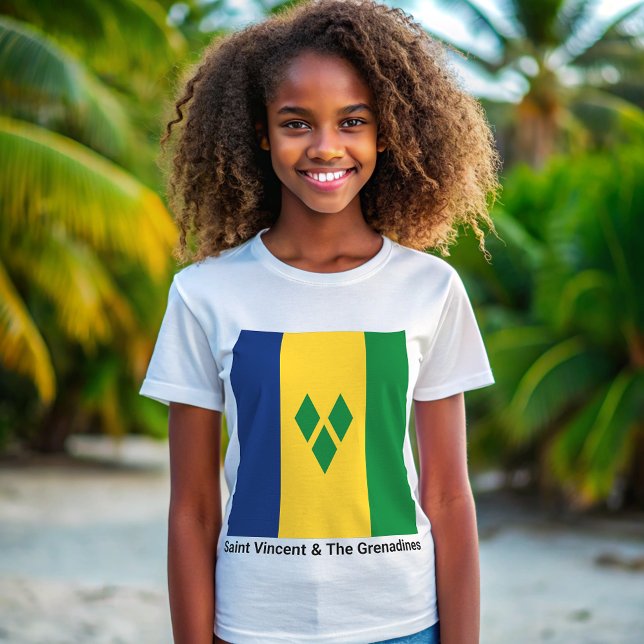 Camiseta Santo Vincent e Bandeira de Granadinas Vincy (Criador carregado)