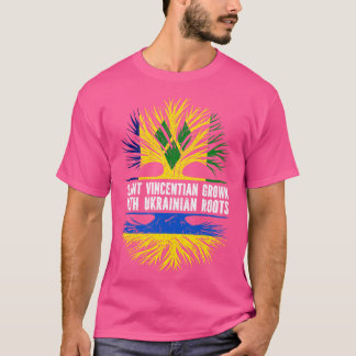 Camiseta Santo Vincentian cresceu com bandeira das Raízes U