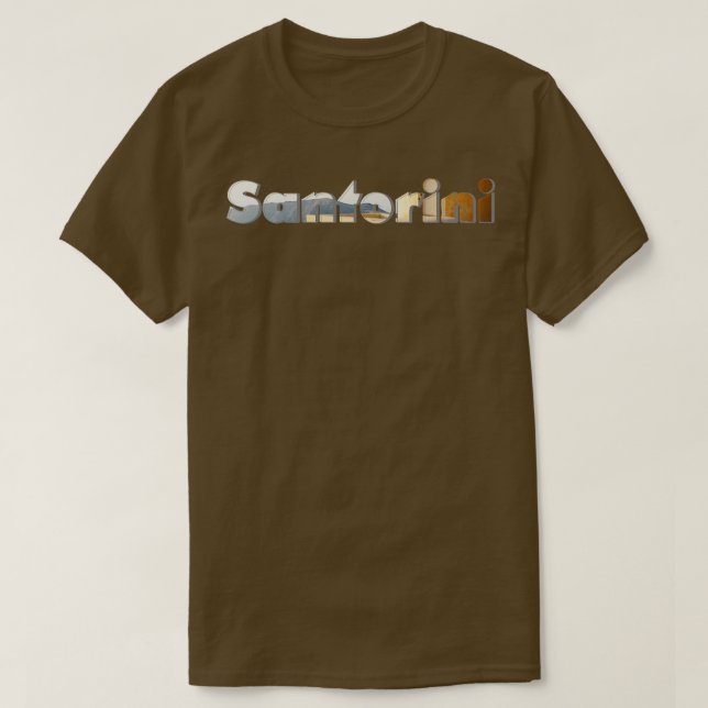 Camiseta Santorini (Frente do Design)