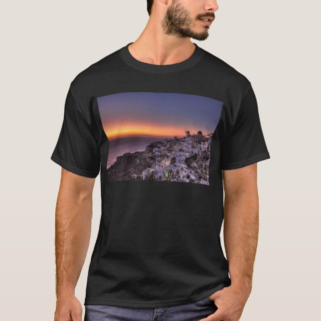 Camiseta Santorini, Grécia (Frente)