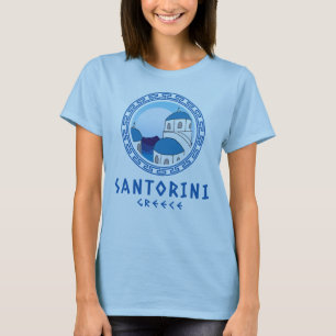 Camiseta Santorini, Grécia feminina