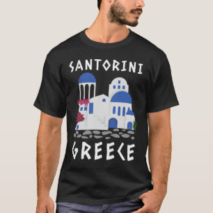 Camiseta Santorini, T-Shirt Grécia